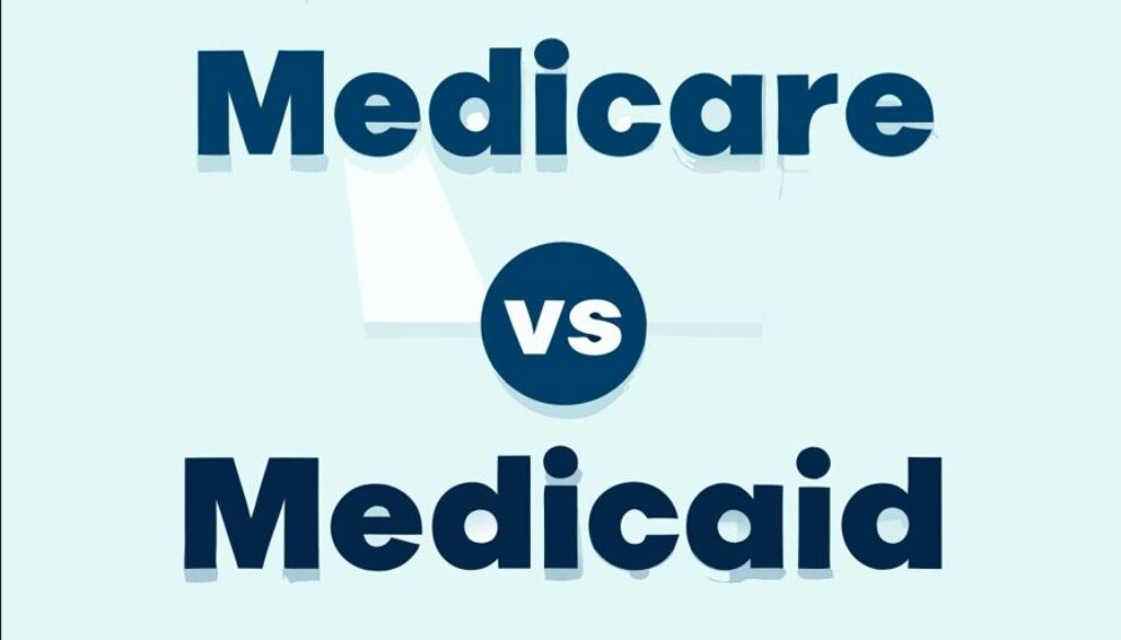 Comparison chart highlighting key differences between Medicare and Medicaid, including eligibility, coverage, and costs for Fort Collins, CO residents